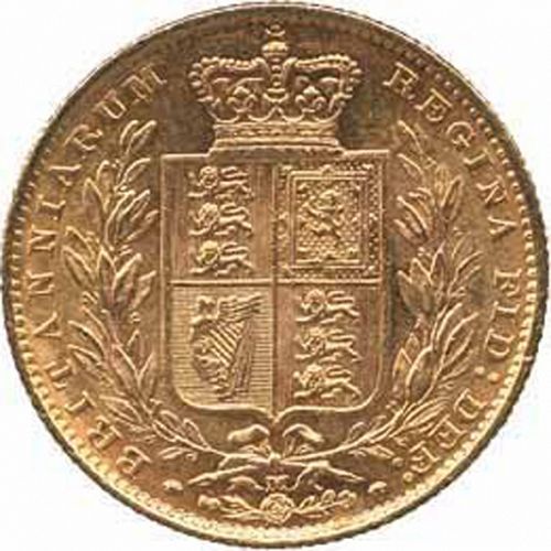 Sovereign Reverse Image minted in UNITED KINGDOM in 1882M (1837-01  -  Victoria)  - The Coin Database