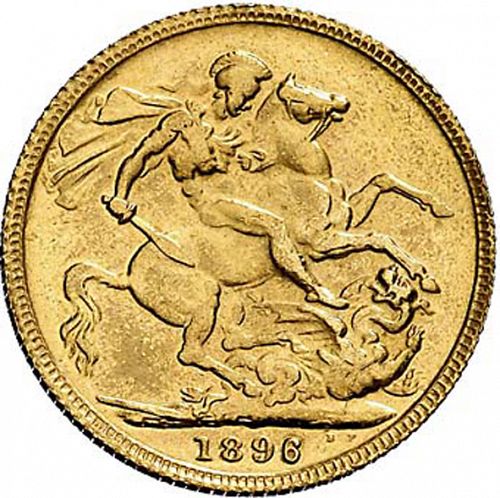 Sovereign Reverse Image minted in UNITED KINGDOM in 1896 (1837-01  -  Victoria)  - The Coin Database