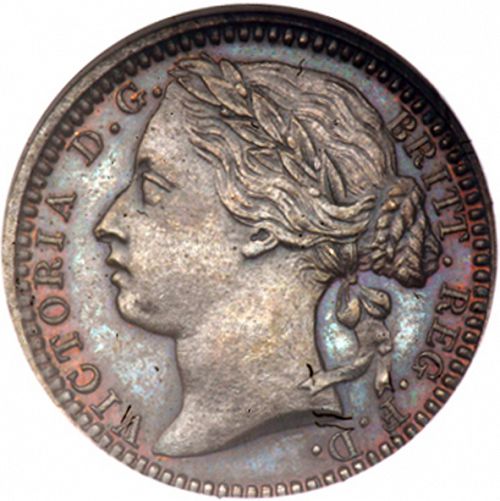 Third Farthing Obverse Image minted in UNITED KINGDOM in 1866 (1837-01  -  Victoria)  - The Coin Database