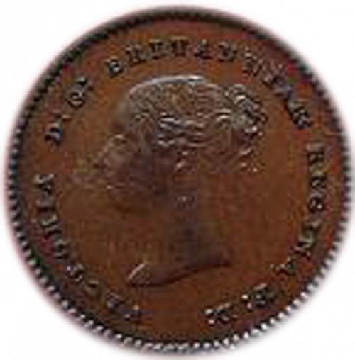 Quarter Farthing Obverse Image minted in UNITED KINGDOM in 1839 (1837-01  -  Victoria)  - The Coin Database
