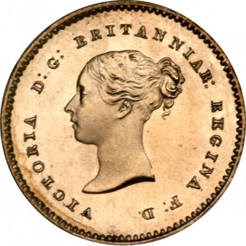Quarter Farthing Obverse Image minted in UNITED KINGDOM in 1868 (1837-01  -  Victoria)  - The Coin Database