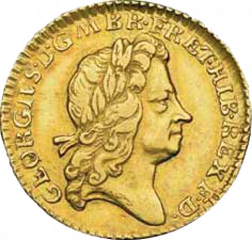 Half Guinea Obverse Image minted in UNITED KINGDOM in 1725 (1714-27 - George I)  - The Coin Database