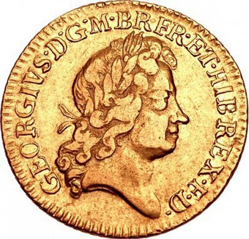 Half Guinea Obverse Image minted in UNITED KINGDOM in 1726 (1714-27 - George I)  - The Coin Database