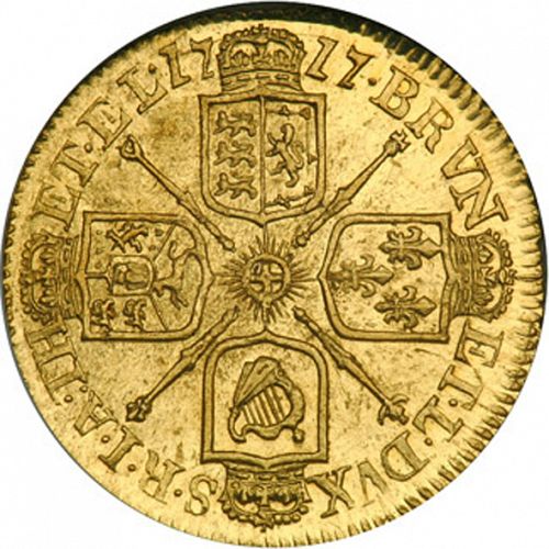 Half Guinea Reverse Image minted in UNITED KINGDOM in 1717 (1714-27 - George I)  - The Coin Database