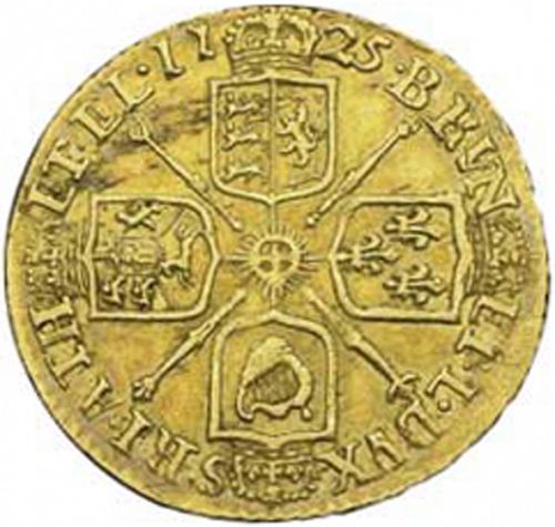 Half Guinea Reverse Image minted in UNITED KINGDOM in 1725 (1714-27 - George I)  - The Coin Database