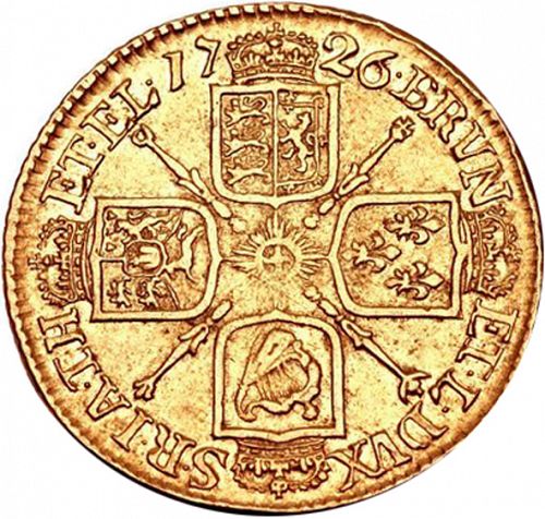 Half Guinea Reverse Image minted in UNITED KINGDOM in 1726 (1714-27 - George I)  - The Coin Database