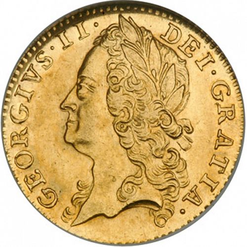 Half Guinea Obverse Image minted in UNITED KINGDOM in 1746 (1727-60 - George II)  - The Coin Database