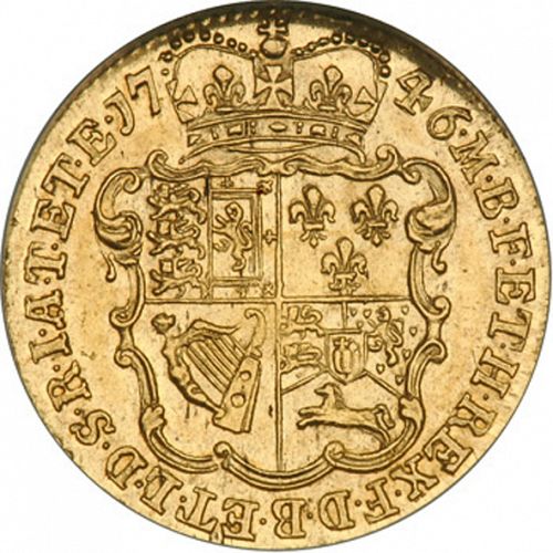 Half Guinea Reverse Image minted in UNITED KINGDOM in 1746 (1727-60 - George II)  - The Coin Database