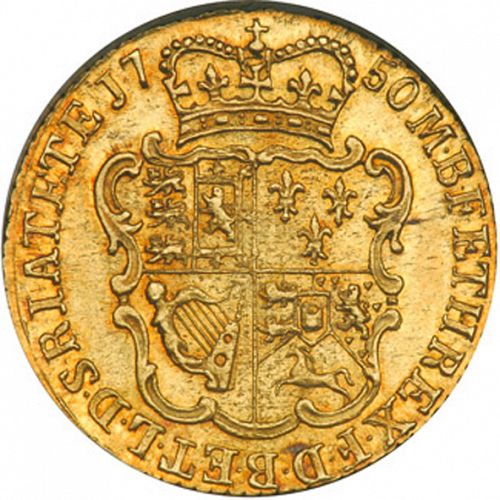 Half Guinea Reverse Image minted in UNITED KINGDOM in 1750 (1727-60 - George II)  - The Coin Database