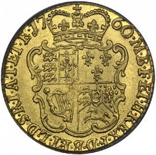Half Guinea Reverse Image minted in UNITED KINGDOM in 1760 (1727-60 - George II)  - The Coin Database