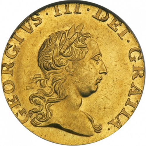Half Guinea Obverse Image minted in UNITED KINGDOM in 1762 (1760-20 - George III)  - The Coin Database