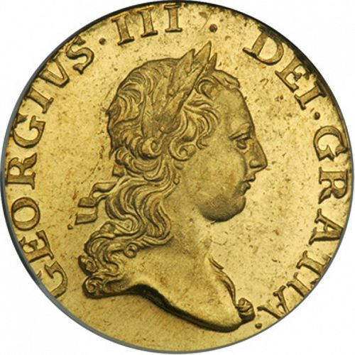 Half Guinea Obverse Image minted in UNITED KINGDOM in 1769 (1760-20 - George III)  - The Coin Database