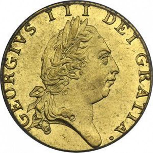 Half Guinea Obverse Image minted in UNITED KINGDOM in 1789 (1760-20 - George III)  - The Coin Database