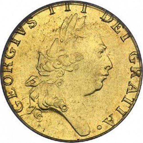 Half Guinea Obverse Image minted in UNITED KINGDOM in 1796 (1760-20 - George III)  - The Coin Database