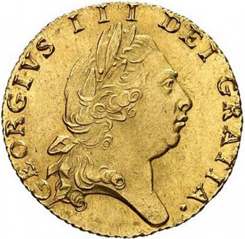 Half Guinea Obverse Image minted in UNITED KINGDOM in 1798 (1760-20 - George III)  - The Coin Database