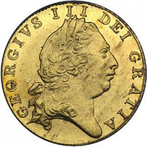 Half Guinea Obverse Image minted in UNITED KINGDOM in 1803 (1760-20 - George III)  - The Coin Database