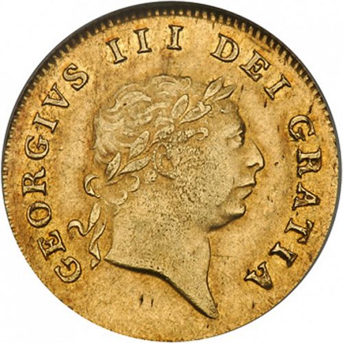 Half Guinea Obverse Image minted in UNITED KINGDOM in 1809 (1760-20 - George III)  - The Coin Database