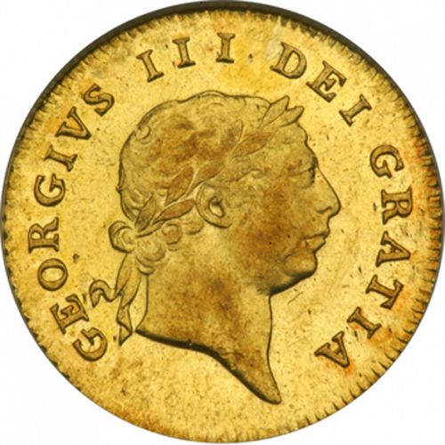 Half Guinea Obverse Image minted in UNITED KINGDOM in 1810 (1760-20 - George III)  - The Coin Database