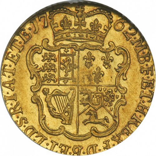 Half Guinea Reverse Image minted in UNITED KINGDOM in 1762 (1760-20 - George III)  - The Coin Database