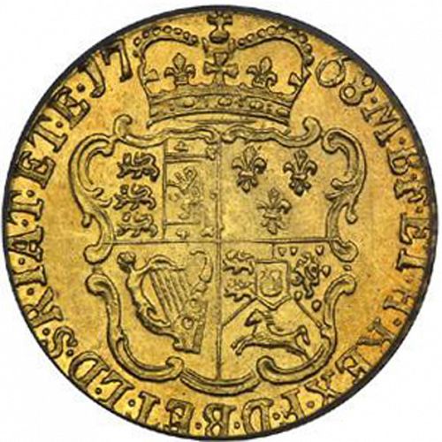 Half Guinea Reverse Image minted in UNITED KINGDOM in 1768 (1760-20 - George III)  - The Coin Database