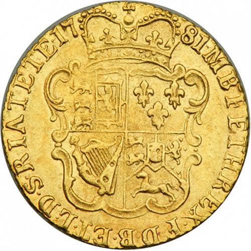 Half Guinea Reverse Image minted in UNITED KINGDOM in 1781 (1760-20 - George III)  - The Coin Database