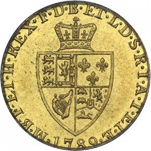 Half Guinea Reverse Image minted in UNITED KINGDOM in 1789 (1760-20 - George III)  - The Coin Database