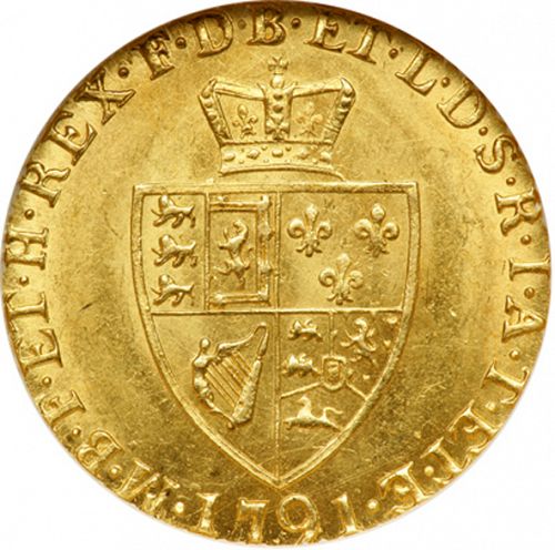 Half Guinea Reverse Image minted in UNITED KINGDOM in 1791 (1760-20 - George III)  - The Coin Database