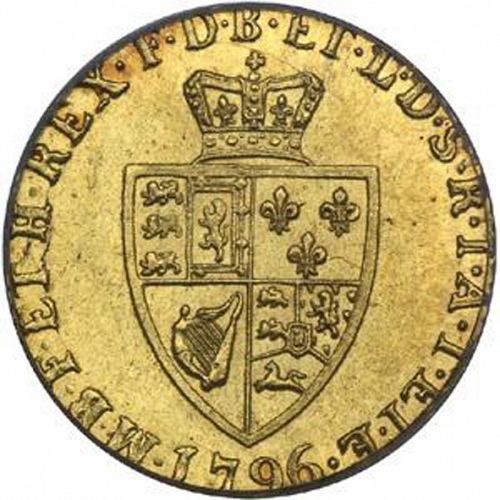 Half Guinea Reverse Image minted in UNITED KINGDOM in 1796 (1760-20 - George III)  - The Coin Database