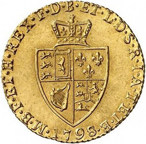 Half Guinea Reverse Image minted in UNITED KINGDOM in 1798 (1760-20 - George III)  - The Coin Database