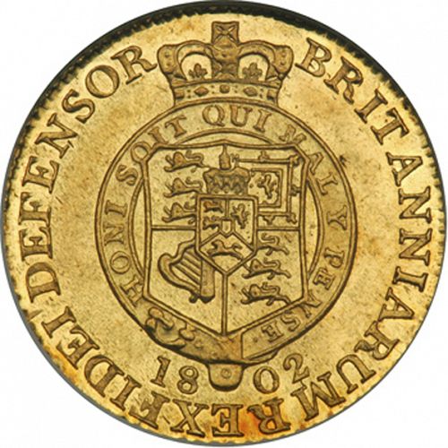 Half Guinea Reverse Image minted in UNITED KINGDOM in 1802 (1760-20 - George III)  - The Coin Database