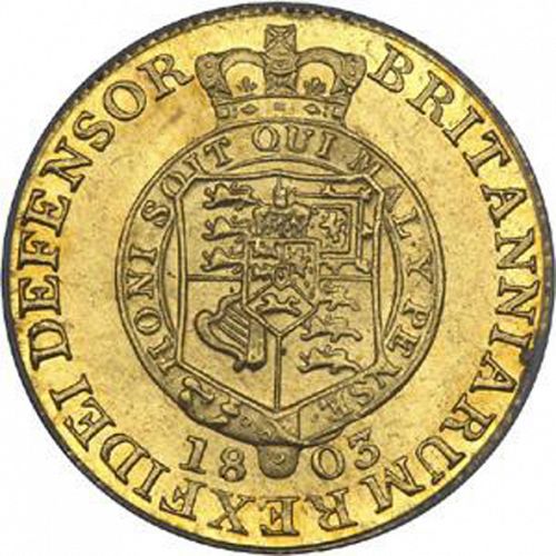 Half Guinea Reverse Image minted in UNITED KINGDOM in 1803 (1760-20 - George III)  - The Coin Database