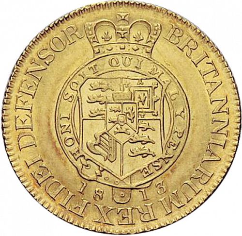 Half Guinea Reverse Image minted in UNITED KINGDOM in 1813 (1760-20 - George III)  - The Coin Database