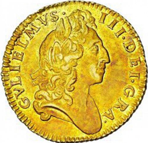 Half Guinea Obverse Image minted in UNITED KINGDOM in 1700 (1694-01 - William III)  - The Coin Database