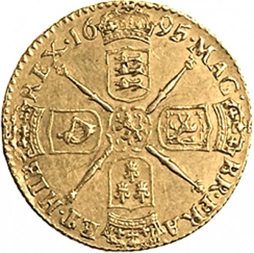 Half Guinea Reverse Image minted in UNITED KINGDOM in 1695 (1694-01 - William III)  - The Coin Database