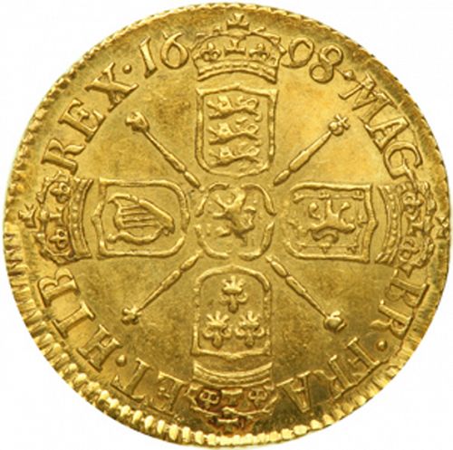 Half Guinea Reverse Image minted in UNITED KINGDOM in 1698 (1694-01 - William III)  - The Coin Database