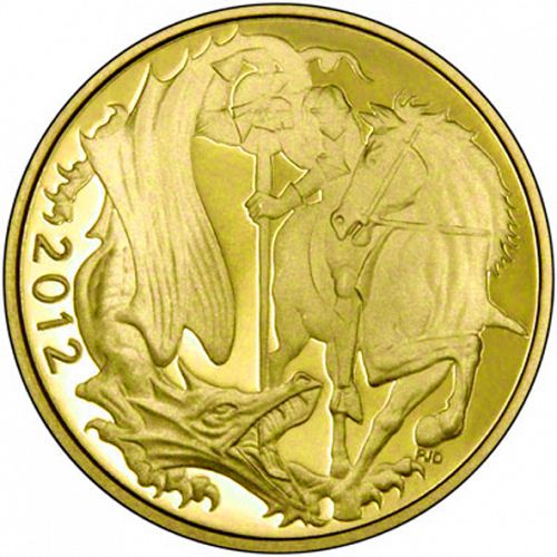 Half Sovereign Reverse Image minted in UNITED KINGDOM in 2012 (1953-up  -  Elizabeth II - Sovereign)  - The Coin Database