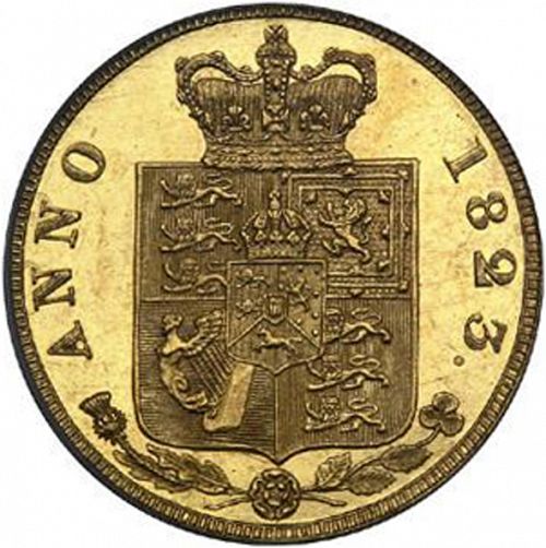 Half Sovereign Reverse Image minted in UNITED KINGDOM in 1823 (1820-30 - George IV)  - The Coin Database