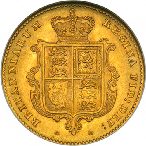 Half Sovereign Reverse Image minted in UNITED KINGDOM in 1851 (1837-01  -  Victoria)  - The Coin Database