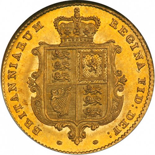 Half Sovereign Reverse Image minted in UNITED KINGDOM in 1856 (1837-01  -  Victoria)  - The Coin Database