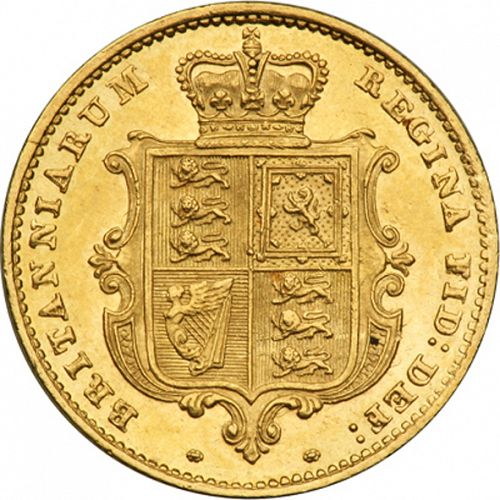 Half Sovereign Reverse Image minted in UNITED KINGDOM in 1859 (1837-01  -  Victoria)  - The Coin Database