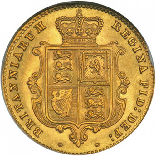 Half Sovereign Reverse Image minted in UNITED KINGDOM in 1860 (1837-01  -  Victoria)  - The Coin Database