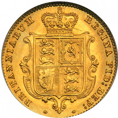 Half Sovereign Reverse Image minted in UNITED KINGDOM in 1861 (1837-01  -  Victoria)  - The Coin Database