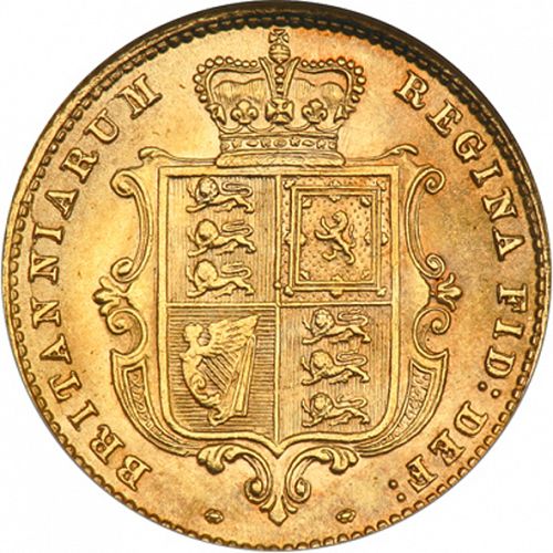 Half Sovereign Reverse Image minted in UNITED KINGDOM in 1863 (1837-01  -  Victoria)  - The Coin Database