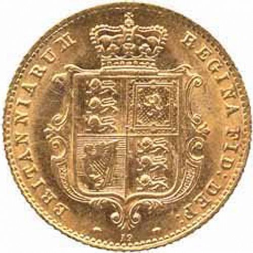 Half Sovereign Reverse Image minted in UNITED KINGDOM in 1869 (1837-01  -  Victoria)  - The Coin Database