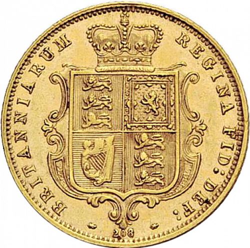 Half Sovereign Reverse Image minted in UNITED KINGDOM in 1873 (1837-01  -  Victoria)  - The Coin Database