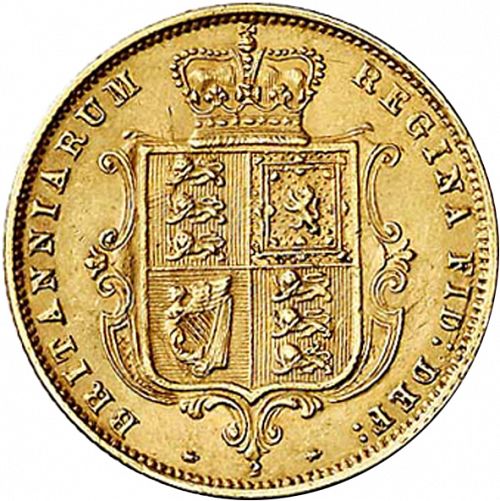 Half Sovereign Reverse Image minted in UNITED KINGDOM in 1876 (1837-01  -  Victoria)  - The Coin Database