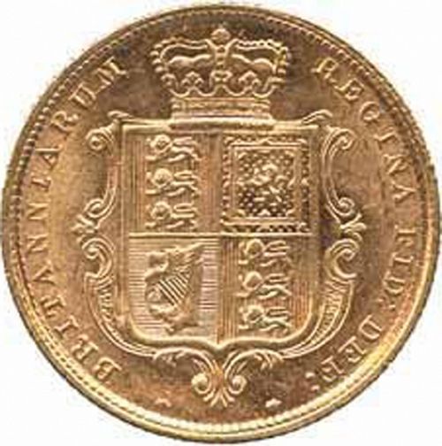 Half Sovereign Reverse Image minted in UNITED KINGDOM in 1880 (1837-01  -  Victoria)  - The Coin Database