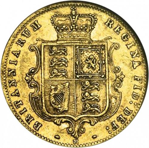 Half Sovereign Reverse Image minted in UNITED KINGDOM in 1882M (1837-01  -  Victoria)  - The Coin Database