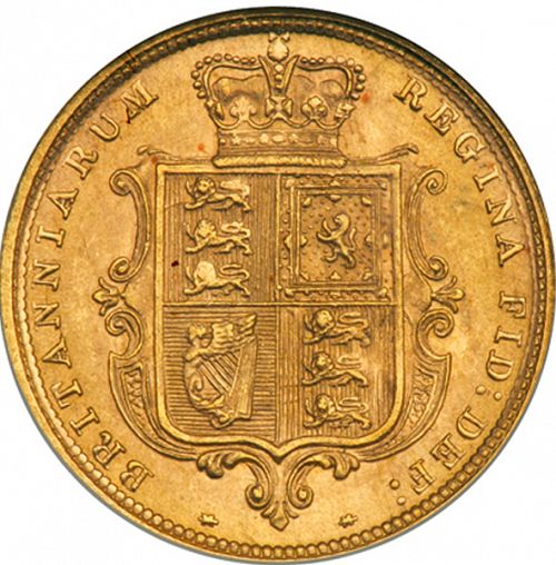 Half Sovereign Reverse Image minted in UNITED KINGDOM in 1883 (1837-01  -  Victoria)  - The Coin Database