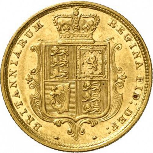 Half Sovereign Reverse Image minted in UNITED KINGDOM in 1884 (1837-01  -  Victoria)  - The Coin Database